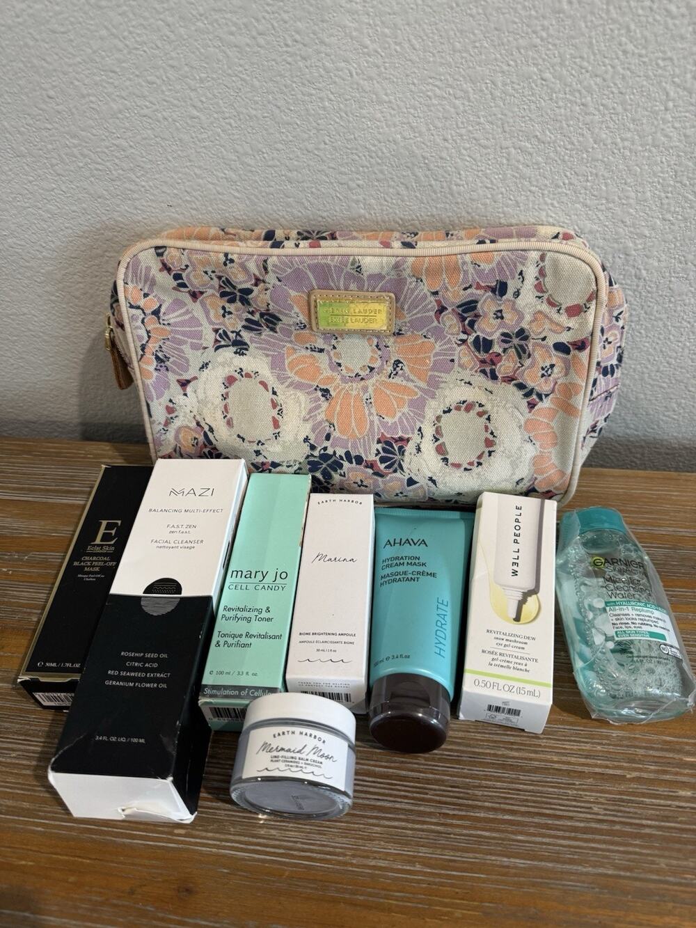 New Beauty Bag Full Size Maxi Earth Harbor Ahava Well People More!!! Travel Bag